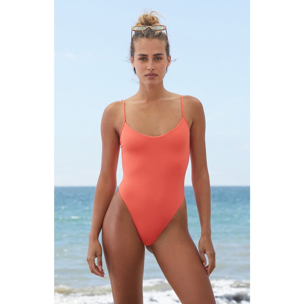 TOAST‎ Eco Red Signature High-Cut One-Piece Swimsuit Size L
